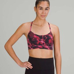 Lululemon Flow Y Nulu Women's Bra Intensity Pink - Size 4
